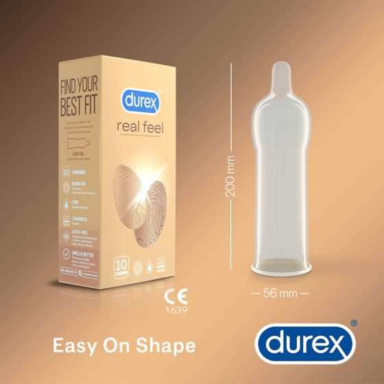 Durex Real Feel - prezervative fără latex (10 buc)