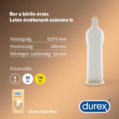Durex Real Feel - Prezervative fără latex (10 bucăți)