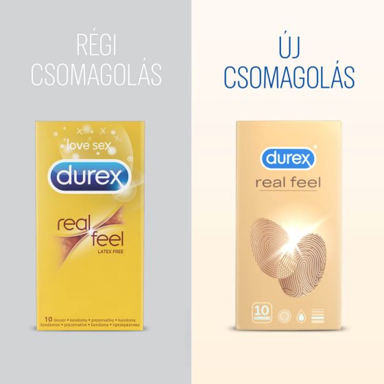 Durex Real Feel - prezervative fără latex (10 buc)