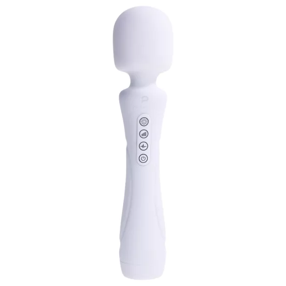 Paradise Illumination - vibrator tip baghetă pentru masaj luminos (alb)