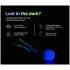 Paradise Illumination - vibrator tip baghetă pentru masaj luminos (alb)