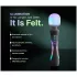 Paradise Illumination - vibrator tip baghetă pentru masaj luminos (alb)