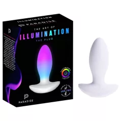 Paradise Illumination - dop anal luminos cu vibrații (alb)