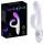 Paradise Illumination - vibrator cu braț clitoridian luminos (alb)