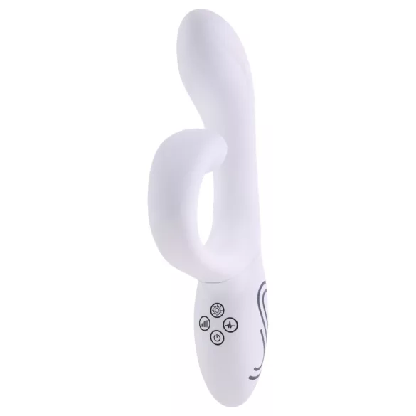 Paradise Illumination - vibrator cu braț clitoridian luminos (alb)