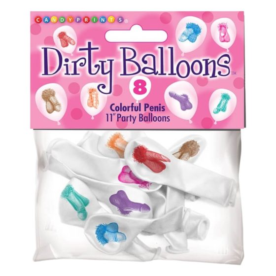 Baloane Murdare - baloane cu imprimeu de penis (7 bucăți)