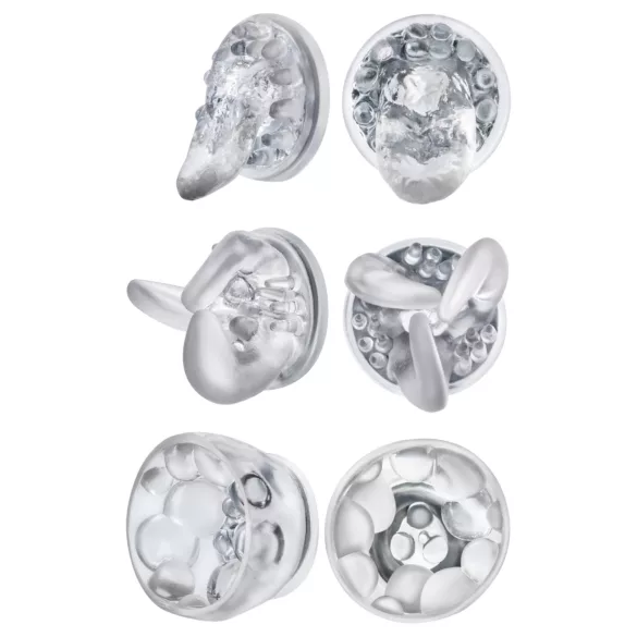 Blush Temptasia - stimulent pentru sfârcuri cu cap rotativ (transparent)