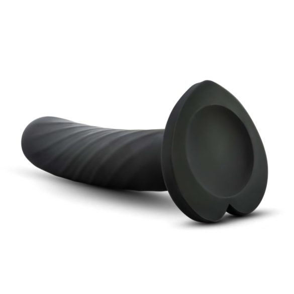 Temptasia Twist Mic - dildo negru cu ventuzăși formă răsucită