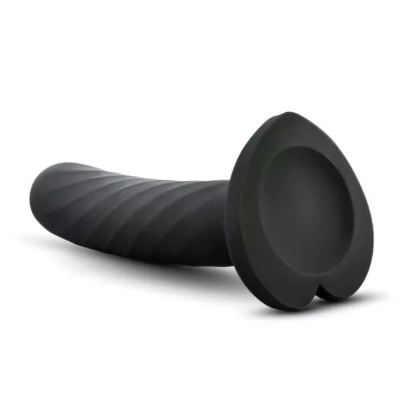 Temptasia Twist Small - dildo răsucit cu ventuză (negru)