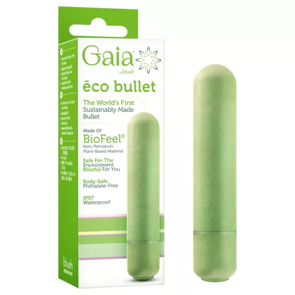 Gaia Eco M - vibratoare tip baghetă ecologic - mărime medie - verde