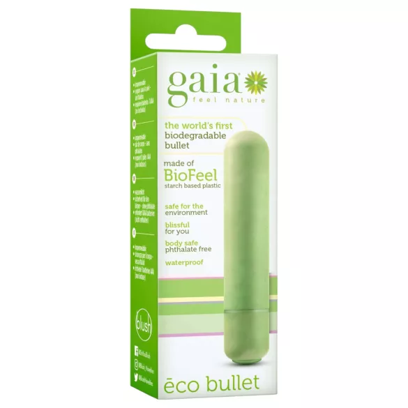 Gaia Eco M - vibratoare tip baghetă ecologic - mărime medie - verde