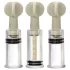 Blush Temptasia - set de pompe pentru clitoris și mameloane (transparent)