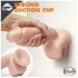 dildo realist blush Dr. Skin Glide - 21,5 cm, cu testicule
