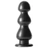 Blush Jet - dildo cu ventuză - texturat cu bile - negru