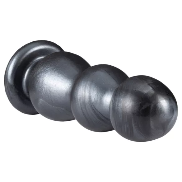 Blush Jet - dildo cu ventuză - texturat cu bile - negru