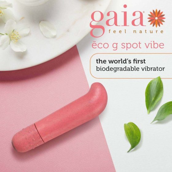 Gaia Eco G-spot - vibrator ecologic pentru punctul G (coral)