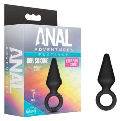 Anal Adventures Platinum S - dildo anal (negru) - mic