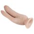 Dr. Skin 8 - dildo dublu cu ventuză (natur)