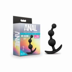Anal Adventures Platinum - perle anale mici (negru)