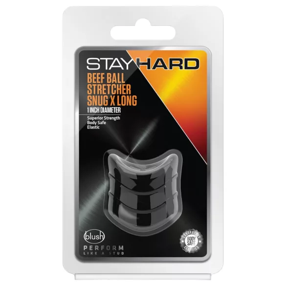 Stay Hard - inel pentru erecție - silicon - negru