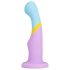 Dildo ventuză "Inima de Aur" - multicolor și pasional