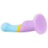 Dildo ventuză "Inima de Aur" - multicolor și pasional
