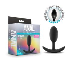   Anal Adventures Platinum - dop anal - mărime medie - silicon negru