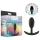 Anal Adventures Platinum - dop anal - mărime medie - silicon negru
