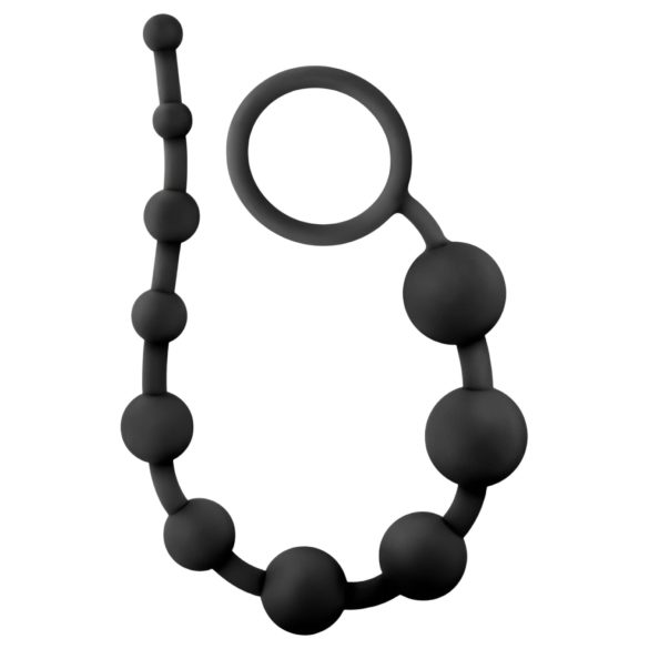 Anal Adventures - dildo anal cu bile - silicon negru