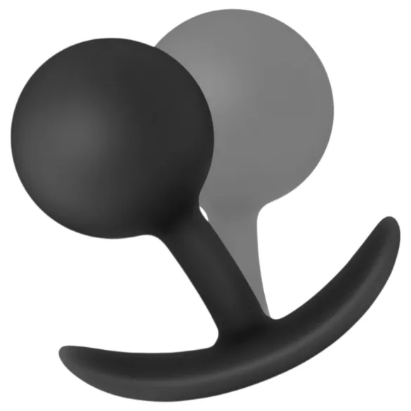 Anal Adventures Platinum - dop anal vibrator - silicon negru