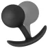 Anal Adventures Platinum - dop anal vibrator - silicon negru