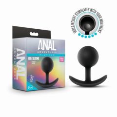 Aventurile Anale Platinum Vibra Plug - dildo anal (negru)