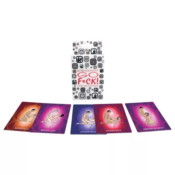 GO F*CK - cărți de joc erotice Kama Sutra - 52 bucăți