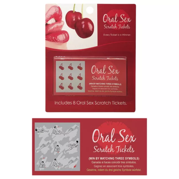 Kheper Games - carduri răzuibile sex oral - set 8 bucăți