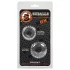 OXBALLS - set inele pentru penis cu textură - transparent