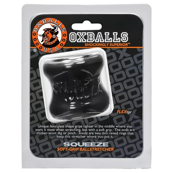 OXBALLS - inel testicular extensibil - silicon negru