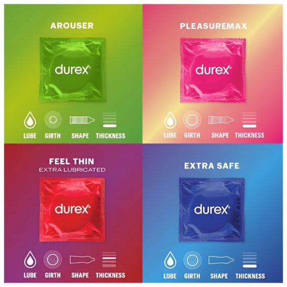 Durex Surprise Me - prezervative - pachet mixt - 40 bucăți