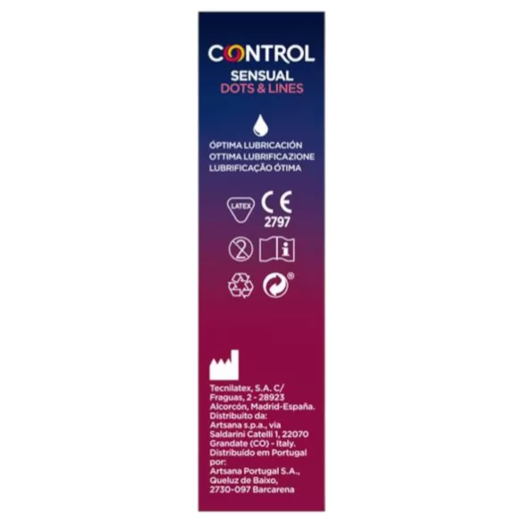 Control - prezervative texturate, striate și punctate - 12 bucăți