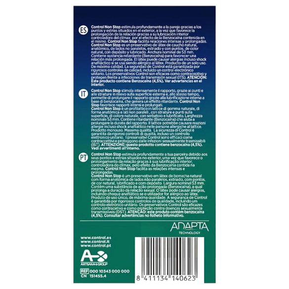 Control - prezervative cu efect de întârziere și textură (12 buc)