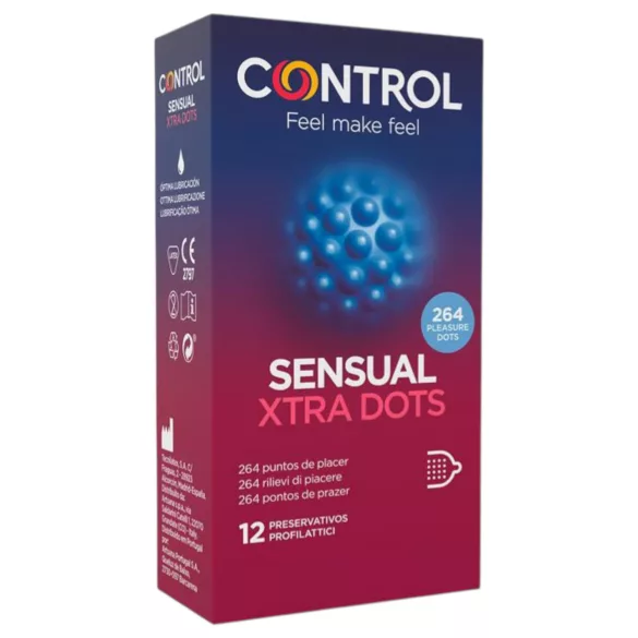 Control - prezervative extra texturate - 12 bucăți