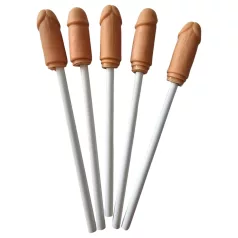   Diverty - creioane cu vârf în formă de penis (naturale) - 5 buc.