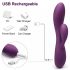 Engily Ross Bacall 2.0 - Vibrator G-spot cu braț clitoridian (mov)