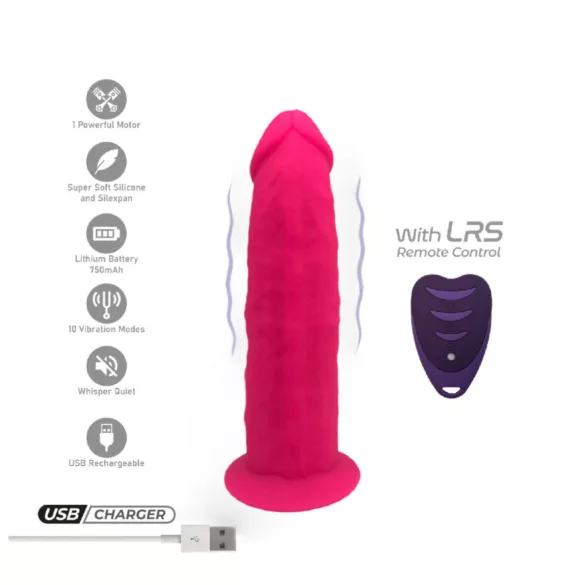 Silexd - vibratoare cu ventuză - control wireless - silicon roz