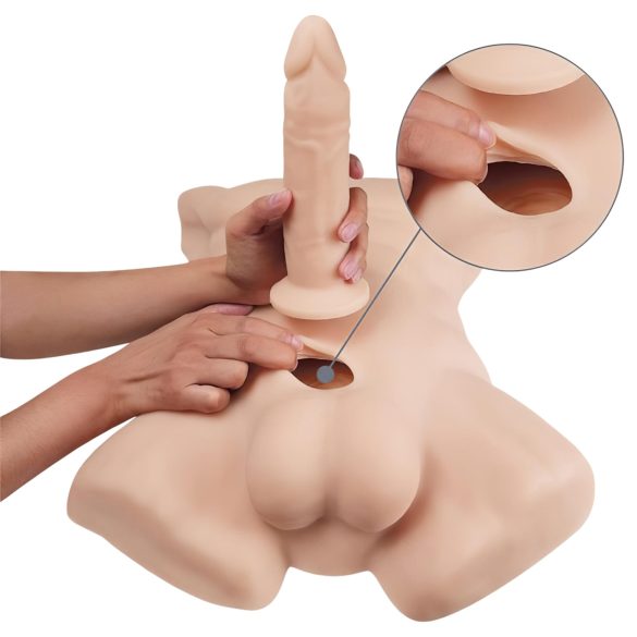 Silexd Apollo - tors masculin realist - silicon natur