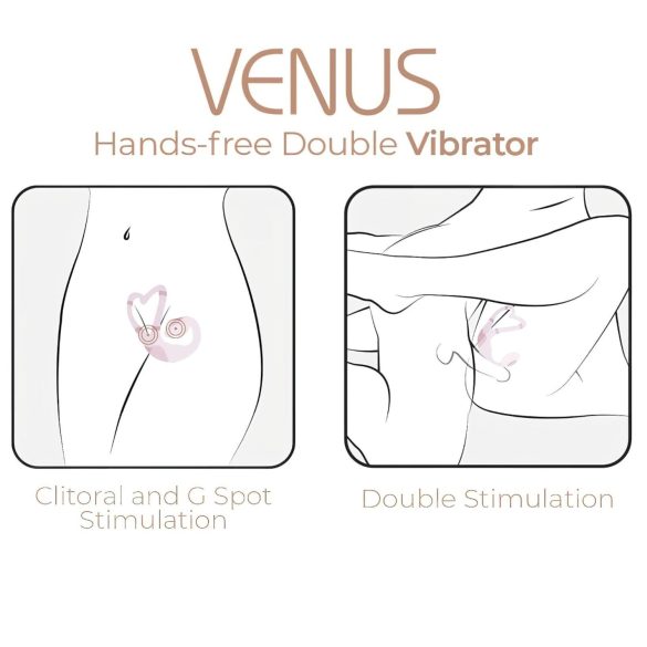 Adrien Lastic Venus - Vibrator pentru punctul G și clitoris - roz