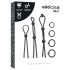 Set inele peniane silicon Adicted Toys - 7 buc (negru)