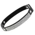 Coquette - colier choker cu inimi și strasuri - negru