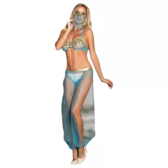   Subblime - Costum sexy de femeie din harem cu voal (albastru) - L/XL