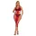 Subblime 952327 - rochie din plasă cu bretele încrucișate (roșu) - S-L