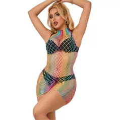 Subblime 952433 - rochie plasă rainbow - mărime S-L